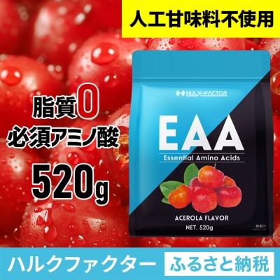 ハルクファクター EAA アセロラ風味 人工甘味料不使用 520g