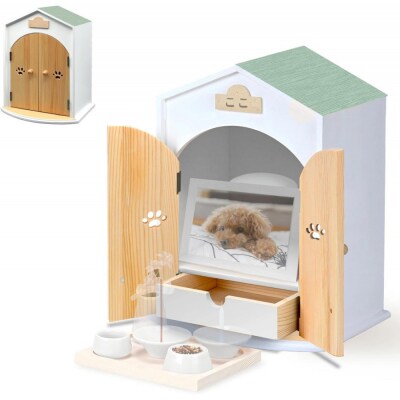 ペット用仏壇 AngelHouse天使のおうち型仏壇　パステルグリーン