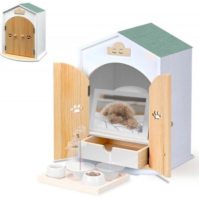 ペット用仏壇 AngelHouse天使のおうち型仏壇　オパールグリーン