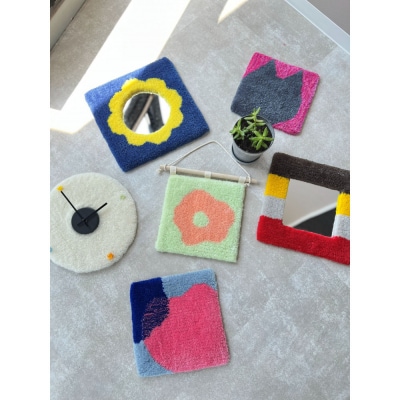 《選べるデザイン 30cm×30cm》タフティング体験【2時間コース】