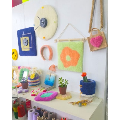 《選べるデザイン 30cm×30cm》タフティング体験【2時間コース】