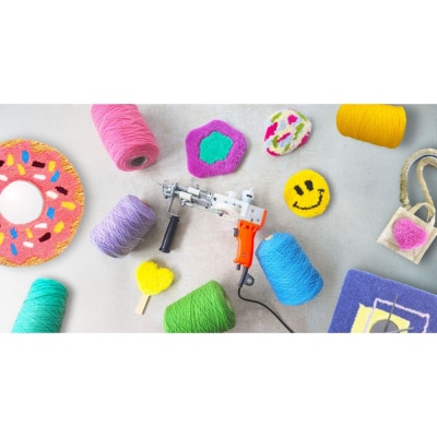 《選べるデザイン 30cm×30cm》タフティング体験【2時間コース】