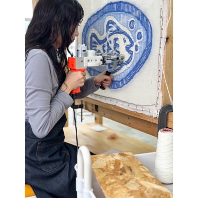 《ミラー 50cm×60cm》タフティング体験【4時間コース】