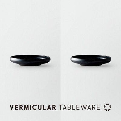 Tableware Shallow Bowl Curveペアセット15cm 藍墨