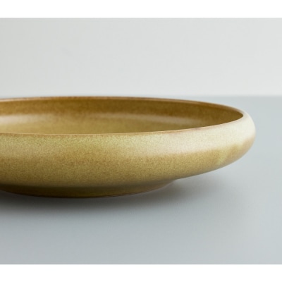 Tableware Shallow Bowl Curveペアセット15cm 鶯