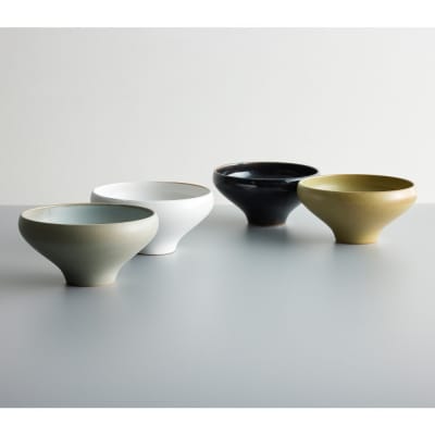 Tableware Deep Bowl Curveペアセット18cm 乳白