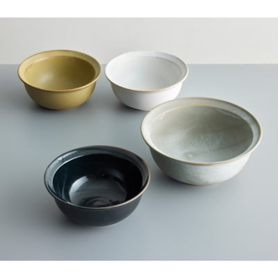 Tableware Deep Bowl Rimペアセット17cm 鶯