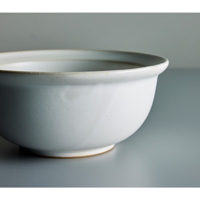 Tableware Deep Bowl Rimペアセット14cm 乳白