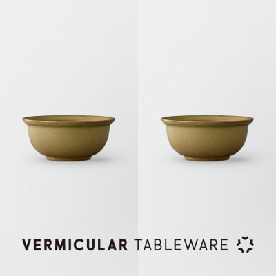 Tableware Deep Bowl Rimペアセット14cm 鶯