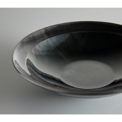 Tableware Shallow Bowl Rimペアセット18cm 藍墨