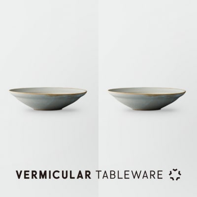 Tableware Shallow Bowl Rimペアセット18cm 霞