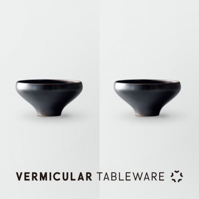 Tableware Deep Bowl Curveペアセット14cm 藍墨