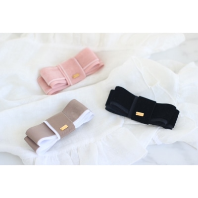 リボンバレッタ　【ピンク】