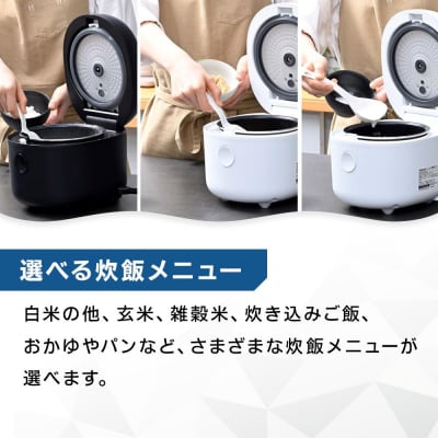 YAMAZEN　炊飯器 3合 マイコン式 YJR-DM051(W)