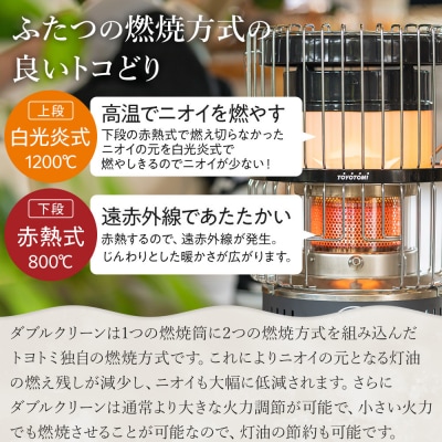 【トヨトミ】対流形石油ストーブ「KR-47A(ホワイト)」12～17畳