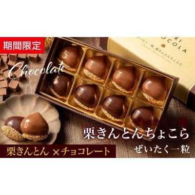 栗りん 【11月上旬から順次発送】まるで栗のような贅沢チョコ「 ぜいたく一粒 栗きんとんちょこら 」
