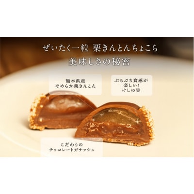 栗りん 【11月上旬から順次発送】まるで栗のような贅沢チョコ「 ぜいたく一粒 栗きんとんちょこら 」