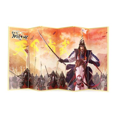 オリジナル【戦国武将6曲ミニ屏風】天下布武-織田信長-/名古屋刀剣博物館