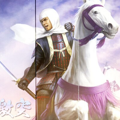 オリジナル【戦国武将6曲ミニ屏風】龍虎激突-上杉・武田-/名古屋刀剣博物館