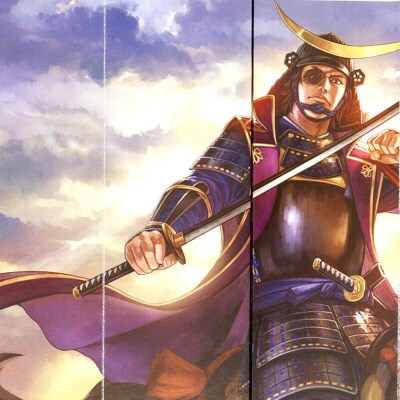 オリジナル【戦国武将6曲ミニ屏風】奥州王-伊達政宗-/名古屋刀剣博物館