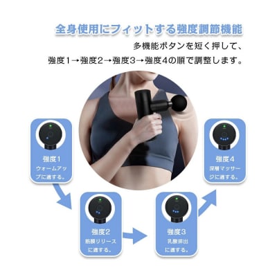 マッサージガン 小型 リラックス ハンディ 電動 全身リフレッシュ リラックス ボディケア