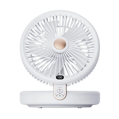 【ホワイト】扇風機 多機能 デスクランプ ファン 卓上 壁掛け 2WAY仕様