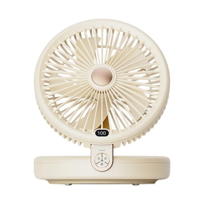 【ベージュ】扇風機 多機能 デスクランプ ファン 卓上 壁掛け 2WAY仕様