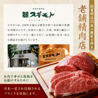 創業120余年　老舗精肉店　スギモト　黒毛和牛モモローストビーフ