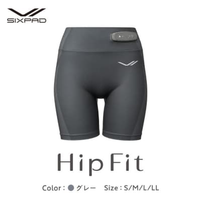 【グレー LLサイズ】SIXPAD Hip Fit シックスパッド ヒップフィット 家電