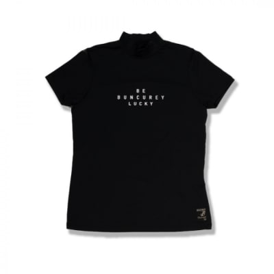 BUNCUREY　ゴルフウェア　半袖モックネック(BL23SS-02-508)ブラック/サイズ1