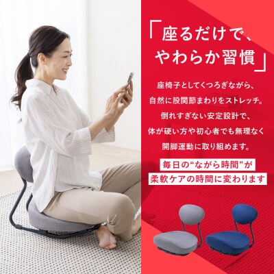 Re STReTCH　開脚チェア 【グレー】