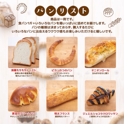 もったいないパンセット 食パン1斤+パン約10個
