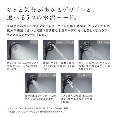 【マットブラック】リファファインバブル ダイア 150