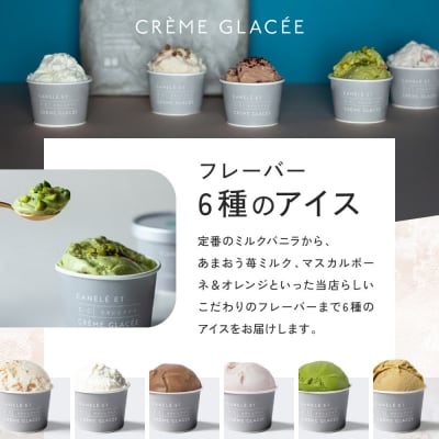 【全3回】＜パティシエ手作り＞至福のアイス6個セット【3ヶ月定期便】