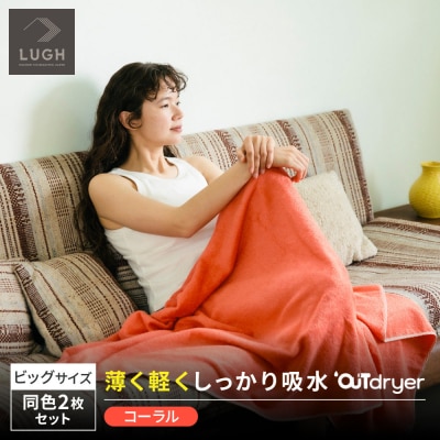 OUTdryer / ビッグサイズ　 同色2枚セット【コーラル】