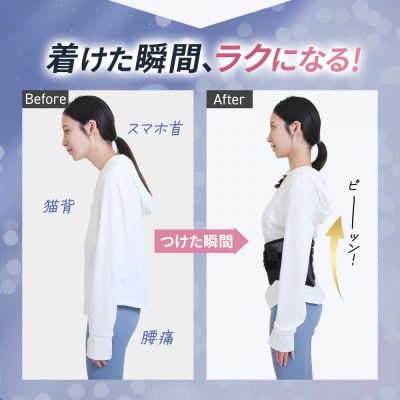 ハルクファクター 腰 サポーター ベルト Lサイズ (胴囲88～98cm) 腰痛ベルト