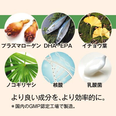忘れたくないEX 高純度プラズマローゲン サプリ 60粒 3000mg  30日分