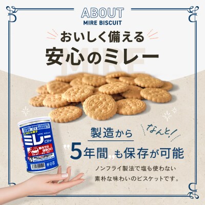 (アミノエース)保存用　ミレービスケット　車載用　100g　6缶