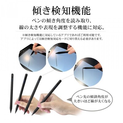 【ホワイト】ラスタバナナ iPad 専用 傾き検知搭載　充電式 タッチペン パームリジェクション