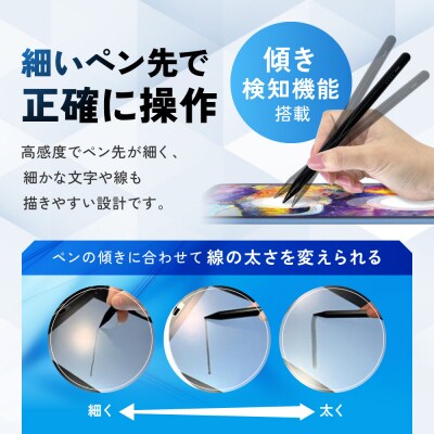 【ホワイト】ラスタバナナ iPad 専用 傾き検知搭載　充電式 タッチペン パームリジェクション