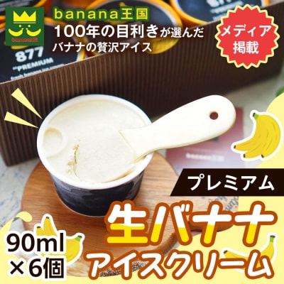 【果実のままの甘み】プレミアム生バナナアイスクリーム 6個セット
