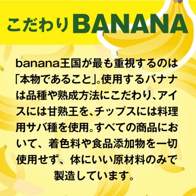 【ご褒美スイーツセット】プレミアム生バナナアイスクリーム・プレミアムバナナチップス 1セット
