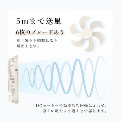 【ベージュ】卓上扇風機 充電式 扇風機 ハンディファン 薄型【PL保険加入済み製品】