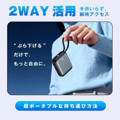 【シルバー】モバイルバッテリー 12000mAh 46.2Wh 【PL保険加入済み製品】