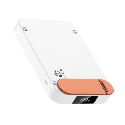 【ホワイト】モバイルバッテリー 12000mAh　3in1マグネットワイヤレス充電スタンド