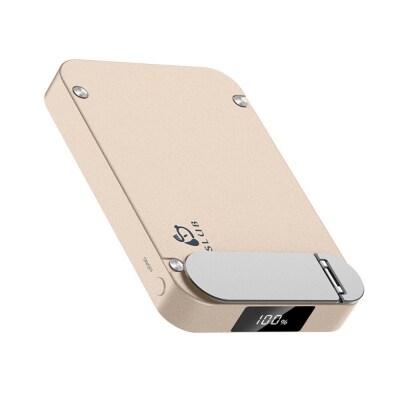 【ゴールド】モバイルバッテリー 12000mAh　3in1マグネットワイヤレス充電スタンド