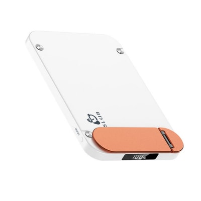 【ホワイト】モバイルバッテリー 6800mAh  【PL保険加入済み製品】