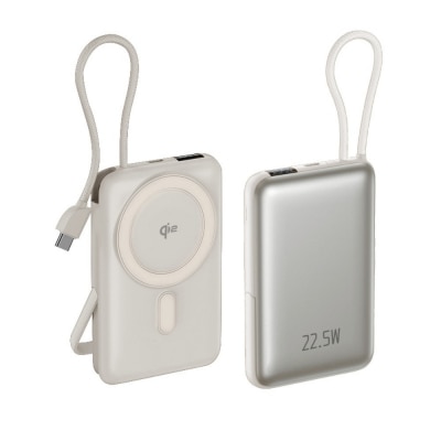【シルバー】モバイルバッテリー 15000mAh 57.75Wh  ワイヤレス充電器