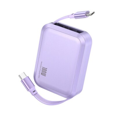 【パープル】★同色2個セット★【新登場&PD 100W】5in1 充電ケーブル