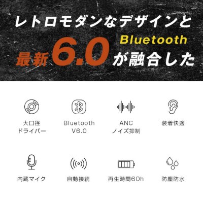 ワイヤレスヘッドホン イヤホン Bluetooth6.0 低遅延 ANC ENCノイズキャンセリング